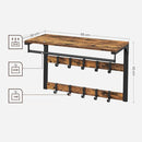 SEGENN Catania Industriële Wandkapstok – Bruin-Zwart met Metalen Frame-Vintage Bruin-Zwart met Metaal