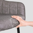 Segenn's Eetkamerstoelen - Fauteuils - set van 2 - Vintage - Grijs - 62,5 x 60 x 85 cm