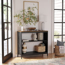 Segenn's Accra Console tafel - Bijzettafel - dressoir kasten - Haltafel - Kast - Industrieel design - Vintage - Bruin-Zwart