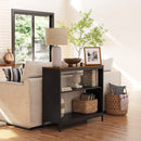 Segenn's Accra Console tafel - Bijzettafel - dressoir kasten - Haltafel - Kast - Industrieel design - Vintage - Bruin-Zwart