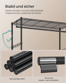 SEGENN Trieste Functioneel kledingrek met 2 lades – Stevig & stijlvol in inktzwart-Praktisch en modern