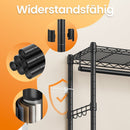 SEGENN Bologna Vrijstaand Garderoberek – Industrieel Metalen Kledingrek met Opbergplanken-Sterke Open Garderobe voor Jassen, Kleding en Schoenen