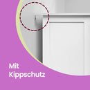 SEGENN Venice Badkamerkast met 4 Lades – Smalle Zijkast voor Extra Opbergruimte-Staande Badkamer Zijkast – Kast met 4 Lades en Compact Design