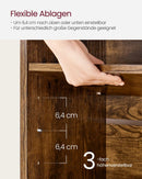 Segenn's Brescia Schoenenbank met Opbergruimte – 30×87×48 cm – Vintage Bruin-Grijs – Gestoffeerde Zitting