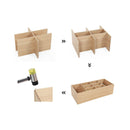 Segenn's Schoenenbank - Schoenenrek - SchoenenKast - Bank - 10 Vakken met Vulling voor de Inkomhal Slaapkamer - 104 x 30 x 48 cm - Houtlook - Naturel Grijs