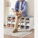 SEGENN Naples Schoenenkast met Zitting – 15 Vakken – Praktisch & Ruimtebesparend-15 Compartimenten