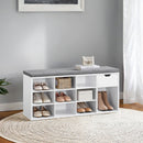 Segenn's Trento Schoenenbank met Open Vakken – Praktische Opbergbank voor de Hal-Moderne Schoenenbank met Open Compartimenten