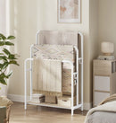 SEGENN Lecce Stijlvolle handdoekhouder met 3 stangen – Cloud White & Naturel Beige-Minimalistisch handdoekrek