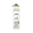 Segenn's Parma Boekenkast 6 Verdiepingen – 30x40x186 cm, Stevige Kast in Beige en Wit