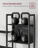 Segenn's Verona Hoge Vrijstaande Boekenkast 14 Lagen – Metaalframe Open Kast voor Woonkamer of Kantoor