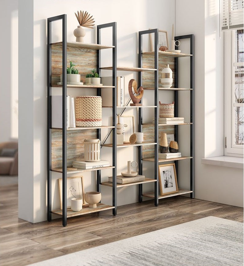 Segenn's Livorno Vrijstaande Open Boekenkast met 14 Planken – Stevige Kast voor Boeken en Accessoires