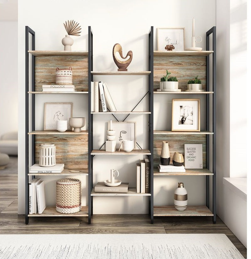 Segenn's Livorno Vrijstaande Open Boekenkast met 14 Planken – Stevige Kast voor Boeken en Accessoires