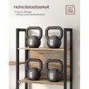 Segenn's Livorno Vrijstaande Open Boekenkast met 14 Planken – Stevige Kast voor Boeken en Accessoires