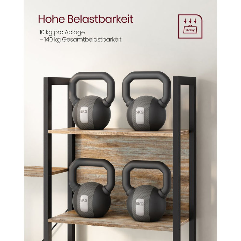 Segenn's Livorno Vrijstaande Open Boekenkast met 14 Planken – Stevige Kast voor Boeken en Accessoires