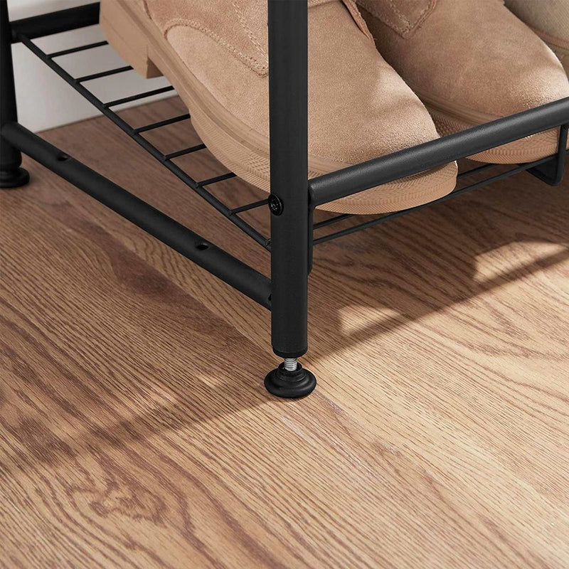 Segenn's Bari Schoenenrek met 3 Lagen-Metalen Schoenenrek-Compact Schoenenrek-Metalen Schoenenrek – Zwart