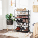 Segenn's Schoenenkast - Schoenenrek - met 3 planken - voor 9-12 paar schoenen - Zwart