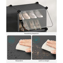 Segenn's Ravenna Ruim Schoenenrek 8 Compartimenten –Schoenen Organizer 8 Vakken – Multifunctioneel Schoenenrek Zwart