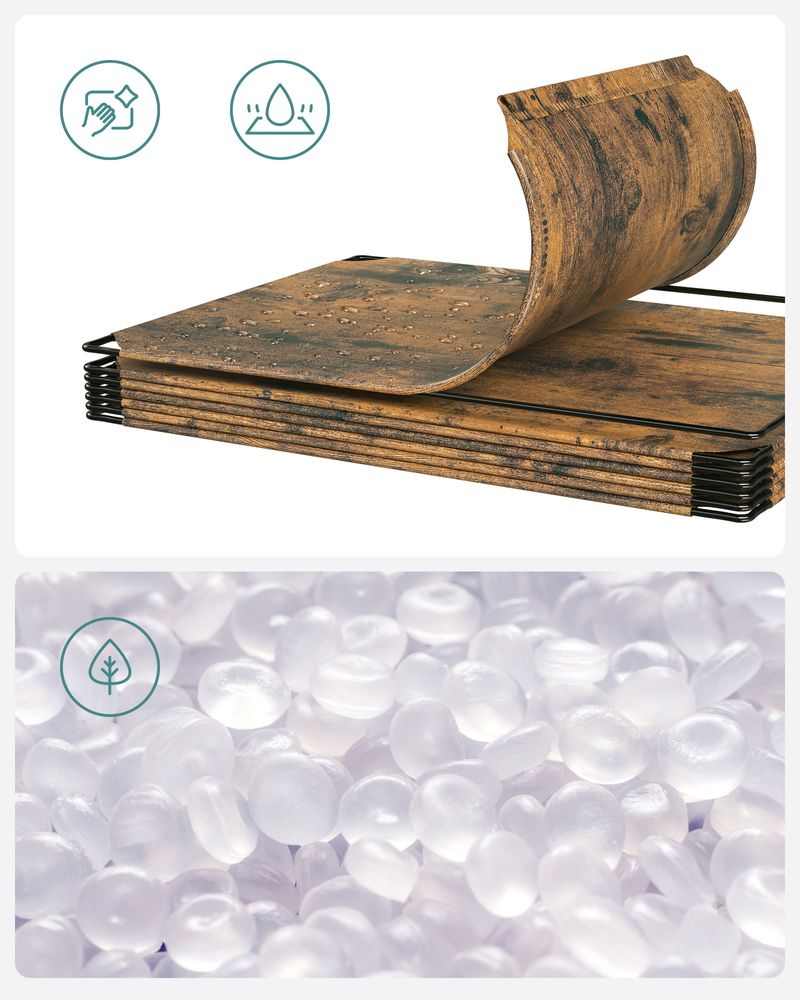 Segenn's Novara Stapelbaar Schoenenrek voor Slaapkamer – Vintage Bruin – Ruimtebesparend Opbergrek voor Schoenen