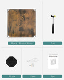 Segenn's Novara Stapelbaar Schoenenrek voor Slaapkamer – Vintage Bruin – Ruimtebesparend Opbergrek voor Schoenen