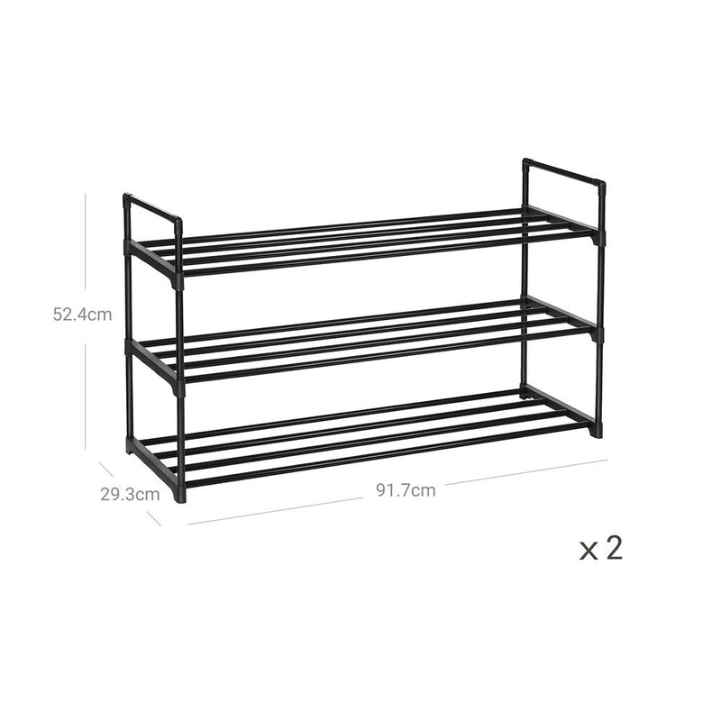 Segenn's Ferrarra Schoenenrek met 3 Planken – Opbergrek voor Schoenen – Compact Schoenenkastje