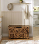 Segenn's Como Opbergbank in Schuurstijl – Vintage Bruin – Bankje met Ruimte voor Schoenen of Accessoires