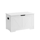 Segenn's Forli Opbergbank in Schuurstijl – Wit – Bankje met Ruimte voor Schoenen of Accessoires