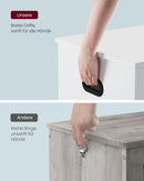 Segenn's Forli Opbergbank in Schuurstijl – Wit – Bankje met Ruimte voor Schoenen of Accessoires