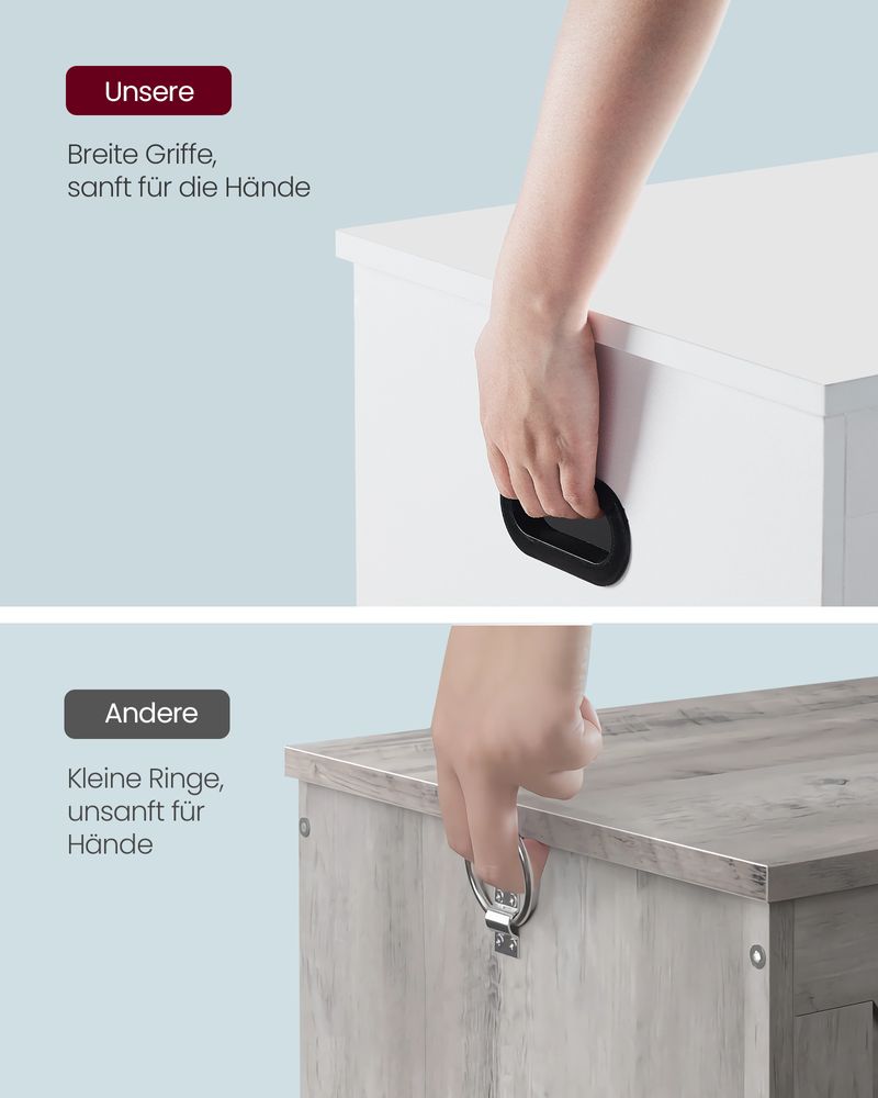 Segenn's Forli Opbergbank in Schuurstijl – Wit – Bankje met Ruimte voor Schoenen of Accessoires