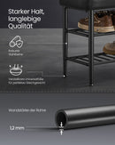 Segenn's Turin EKHO Collection Schoenenbank met Stiksel – 30×100×50 cm – Inktzwart – Moderne Halbank