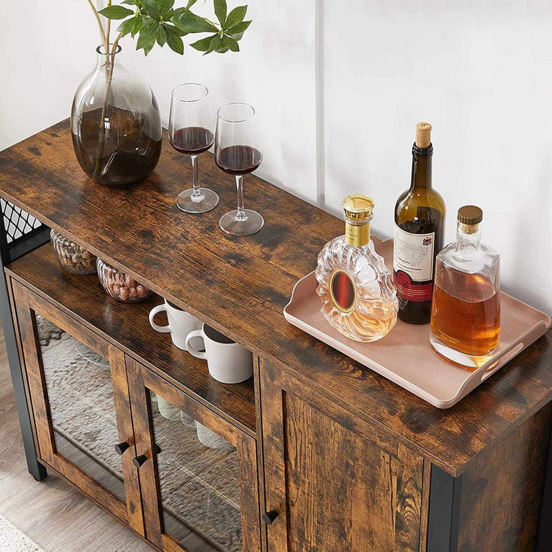 SEGENN Verona Moderne Keukenkast – 3-Deurs, Minimalistisch Design-Industriële Keukenkast met Drie Deuren