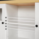 Segenn's Derry Keukenkast - keukeneiland - dressoir met 2 lades en 3 planken - WIT