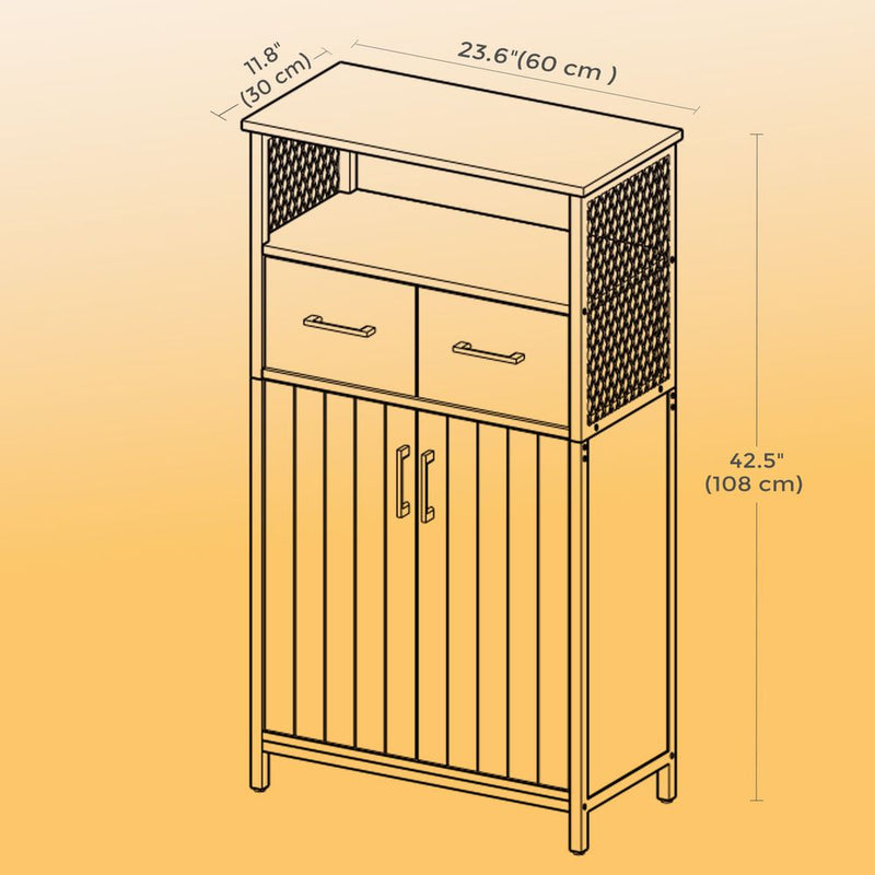 SEGENN Turin Multifunctionele Kast met Lade – Ideaal voor Elke Ruimte-Opbergkast met Deur en Lade – Compact Design