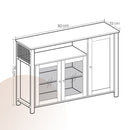 SEGENN Salero Dressoir met 3 Deuren – Opbergkast voor Keuken of Woonkamer-Veel Opbergruimte