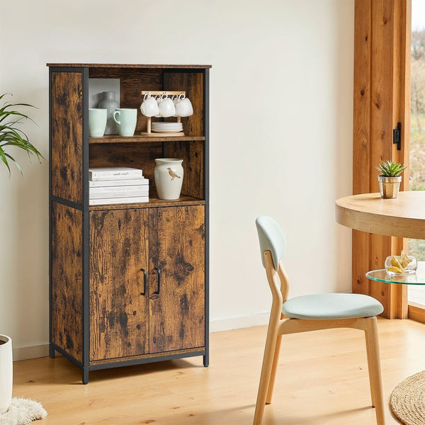 SEGENN Florence Multifunctionele Opbergkast met Deuren en Planken – Voor Keuken, Woonkamer of Hal