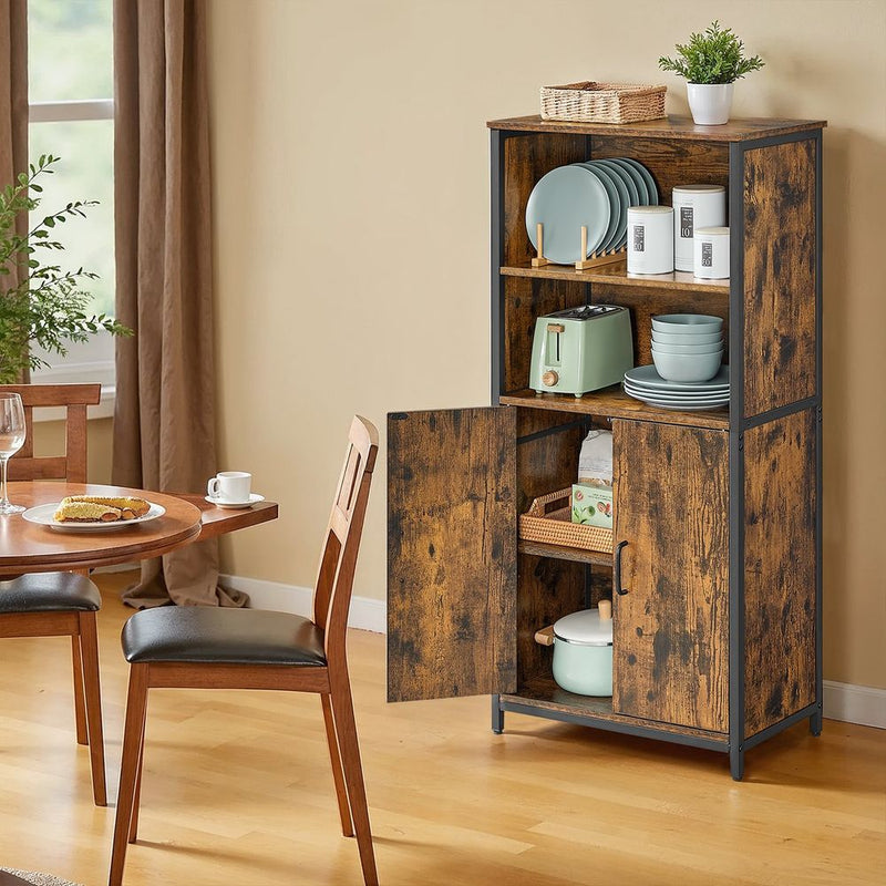 SEGENN Florence Multifunctionele Opbergkast met Deuren en Planken – Voor Keuken, Woonkamer of Hal
