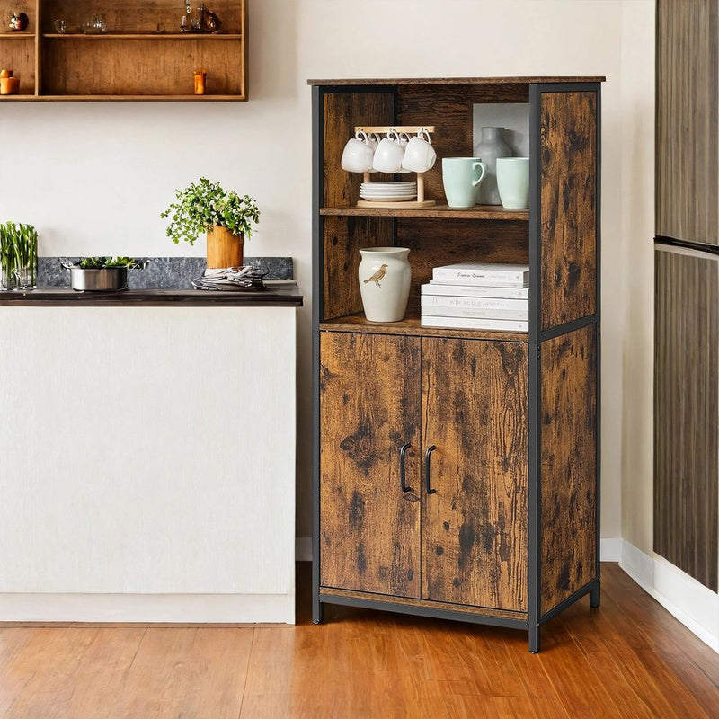 SEGENN Florence Multifunctionele Opbergkast met Deuren en Planken – Voor Keuken, Woonkamer of Hal