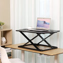 Segenn's zit-sta bureau - in hoogte verstelbaar bureau - ergonomische bureauconverter - compatibel met monitorbeugel - zwart