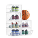 SEGENN Verona Schoenendoos Transparant 6 Schuhboxen – Wit – Opbergbox voor Schoenen-ShoeDisplay – Witte Opbergbox met Transparant Front