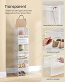 SEGENN Verona Schoenendoos Transparant 6 Schuhboxen – Wit – Opbergbox voor Schoenen-ShoeDisplay – Witte Opbergbox met Transparant Front