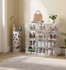 SEGENN Matera StyleStack – Transparante Witte 12 Schoenendoos voor Show & Opslag-Opbergdoos Schoenen