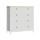 Segenn's Modena Opbergkast met metalen frame voor woonkamer crème-wit-eiken-Stijlvolle Opbergkast