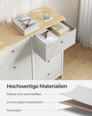 Segenn's Modena Opbergkast met metalen frame voor woonkamer crème-wit-eiken-Stijlvolle Opbergkast