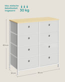 Segenn's Modena Opbergkast met metalen frame voor woonkamer crème-wit-eiken-Stijlvolle Opbergkast