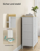 Segenn's Modena Opbergkast met metalen frame voor woonkamer crème-wit-eiken-Stijlvolle Opbergkast