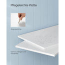 Segenn's TV-kast - tv-meubel - tv kast wit voor 55 inch tv woonkamer met 2 laden - 2 opbergplanken - Wit - 120 x 40 x 50 cm