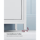 Segenn's TV-kast - tv-meubel - tv kast wit voor 55 inch tv woonkamer met 2 laden - 2 opbergplanken - Wit - 120 x 40 x 50 cm