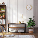 Segenn's Tv-Kast - Tv-meubel - Consoletabel - voor tv's tot 43 inch - industrieel - donkerbruin - 100 x 40 x 52 cm