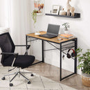 Segenn's Manhattan Bureau - Werktafel - Computerbureau - opvouwbaar bureau Met 8 Haken - Industrieel - 100 x 50 x 76.5 cm