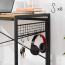 Segenn's Manhattan Bureau - Werktafel - Computerbureau - opvouwbaar bureau Met 8 Haken - Industrieel - 100 x 50 x 76.5 cm