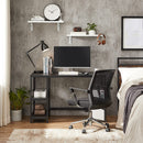 Segenn's Lagos Bureau - Bureautafel - Computertafel - Met 2 planken - Aan de rechter- of linkerkant - Zwart 120 x 60 x 75 cm